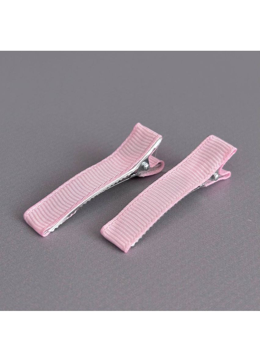 (10 шт) Заколка-основа уточка с репсовой лентой 4,7 см – розовый Plus-plus (352747468)