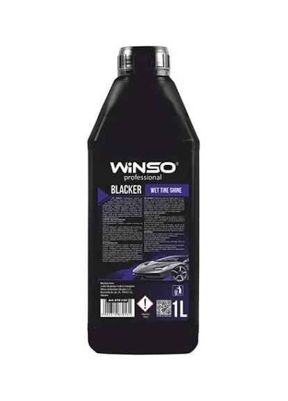 Чернение шин Blacker Wet Tire Shine 1 л (880840) – глубокий блеск и защита резины. Winso (360874957)