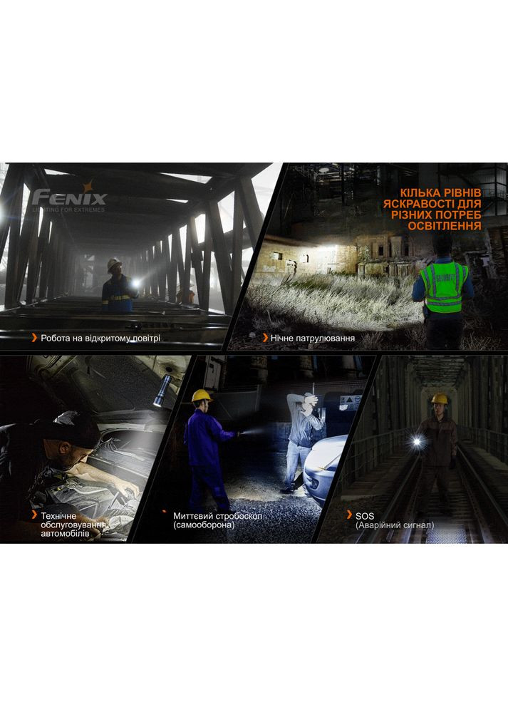 Фонарь ручной C7 оранжевый | Лимитированная серия Fenix (363318377)