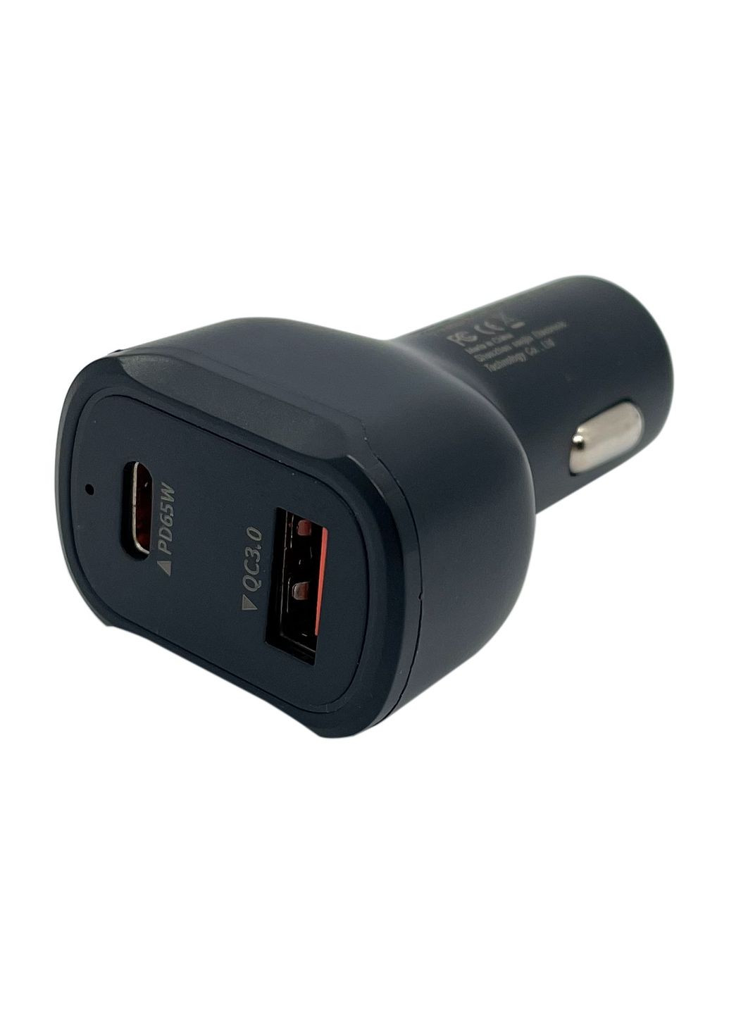Автомобільний зарядний пристрій XON MaxCharge Type-C 65W (1 x PD65) + QC3.0 Black (CM1A1C65WB 3494) XON E-Tech (303428963)