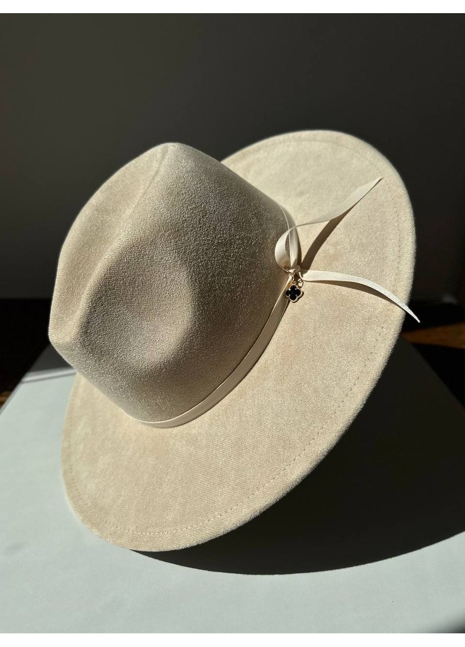 Капелюх Федора унісекс замшевий з полями 8 см та регулюванням розміру MONACO No Brand (362346150)