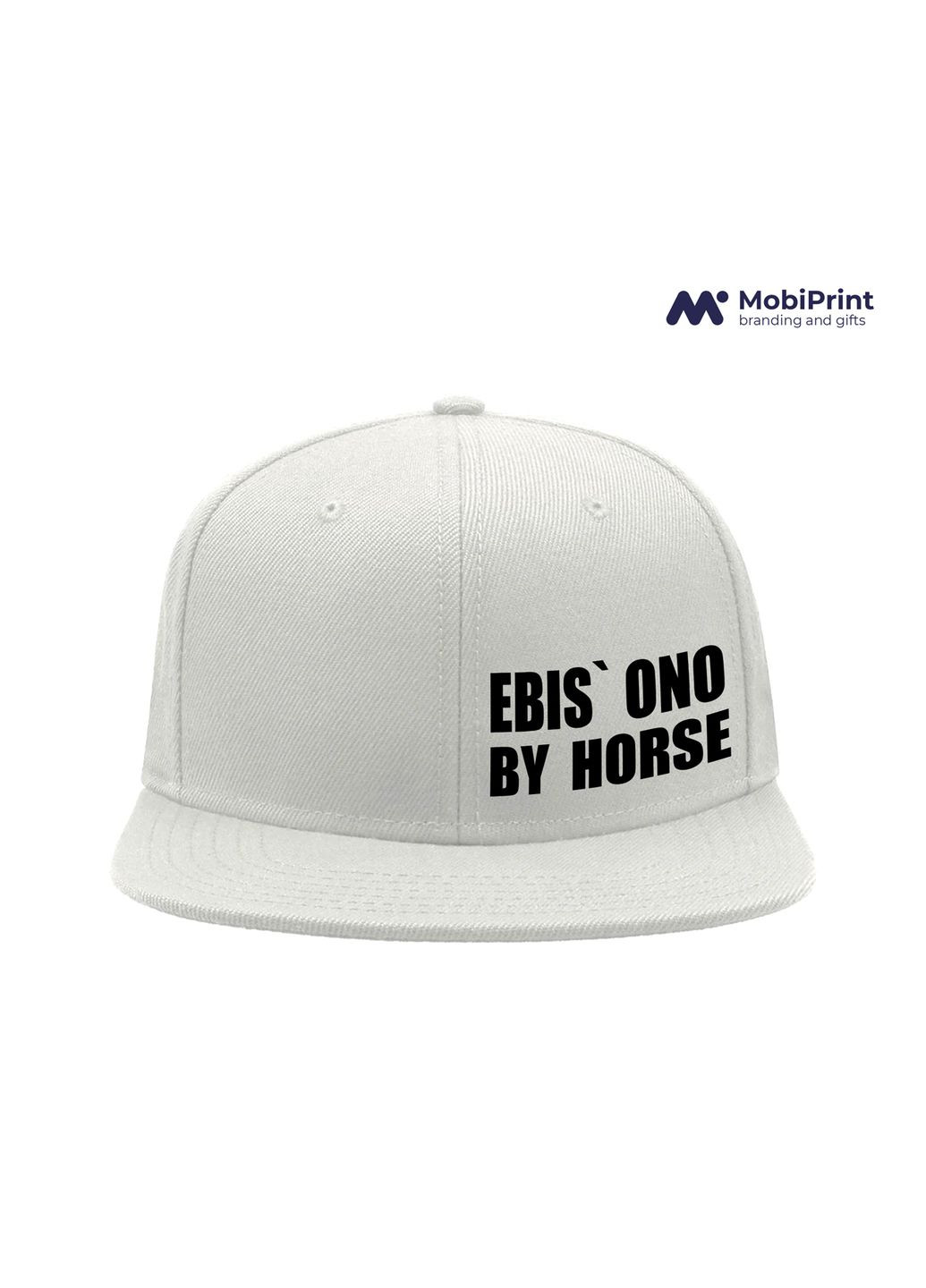 Кепка Snapback Ebis` ono by horse Білий (9276-4103-WT) MobiPrint (292866306)