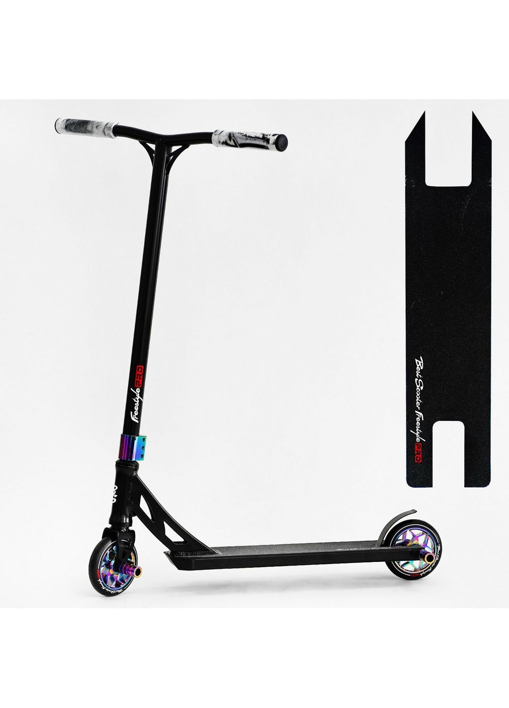 Самокат трюковий "Freestyle Pro" HIC-система, пеги, алюмінієвий диск та дека, колеса PU 58х89 см Best Scooter (289365601)