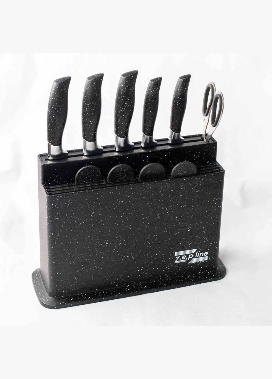 Набор ножей и досточек ZP-043 кухонный набор ножей с подставкой 11 предметов Zepline (305404533)