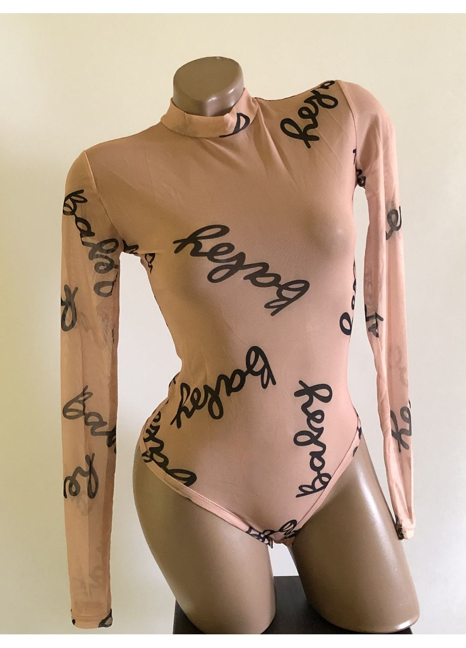 Сетчатый прозрачный комбидресс боди с надписью baby (арт.100119) No Brand (360543858)