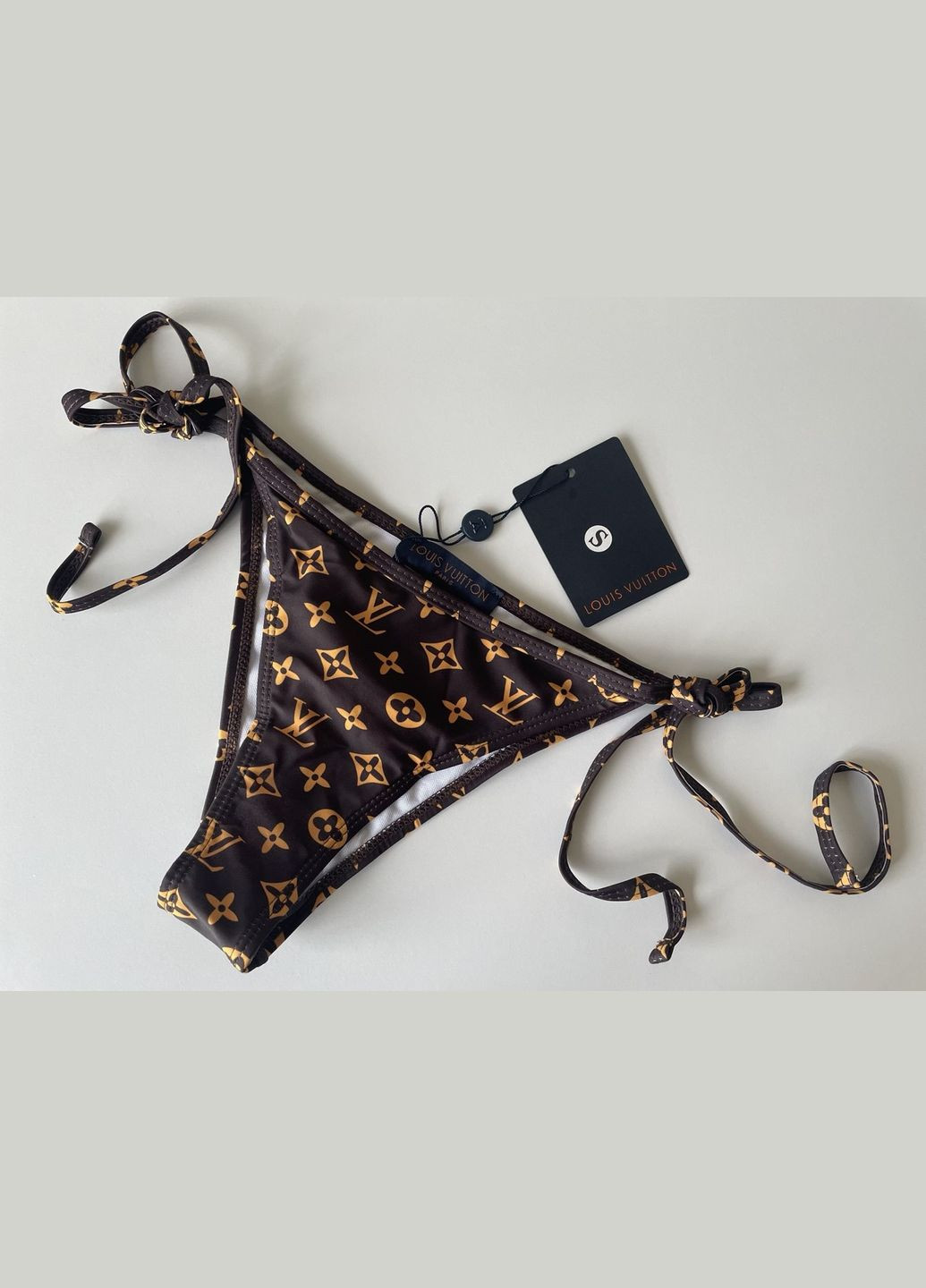 Темно-коричневий літній купальник жіночий No Brand