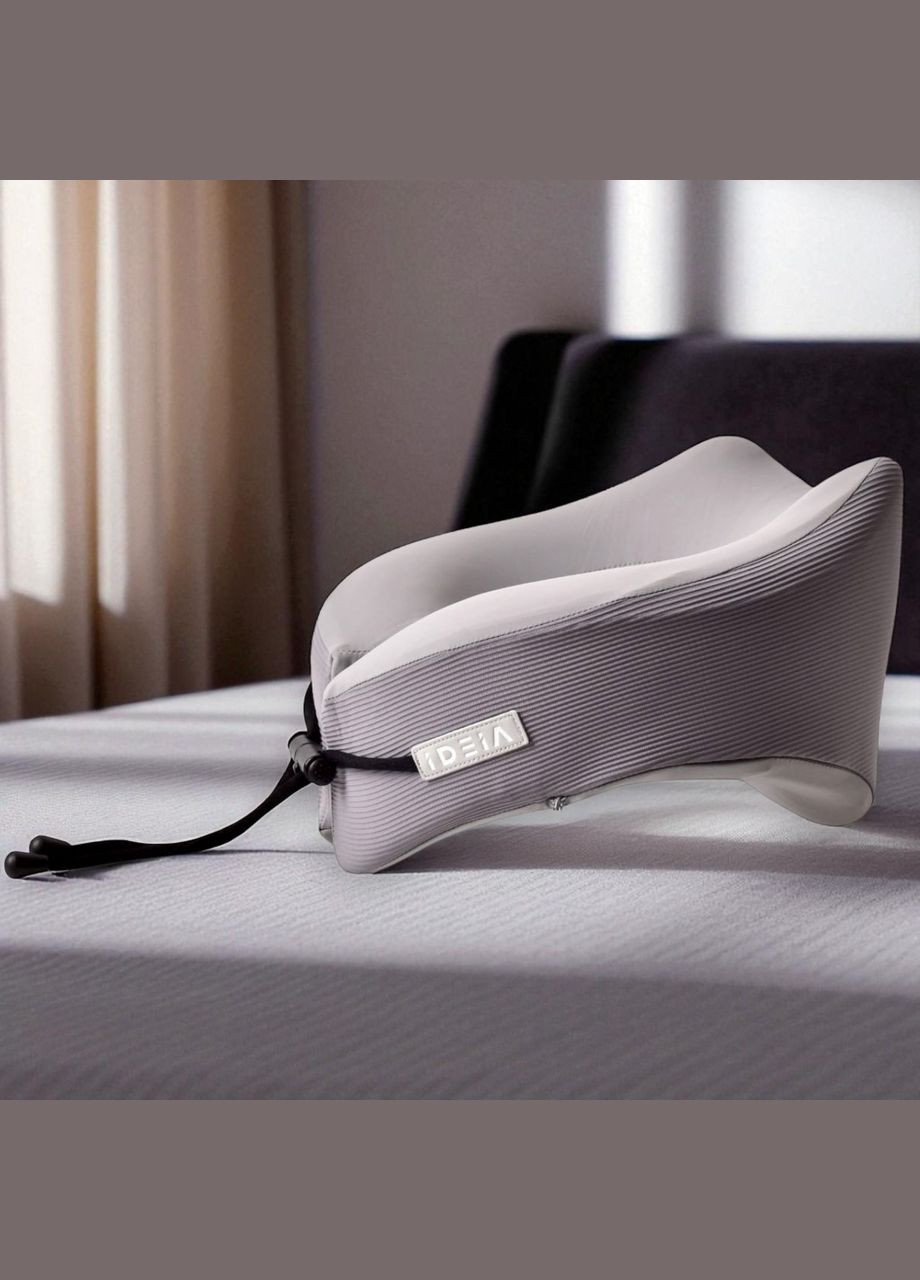 Подушка для подорожей TRAVEL Memory Foam 27×26×17 см, охолоджуючий ефект, підтримка шиї (8-35859) IDEIA (339680084)