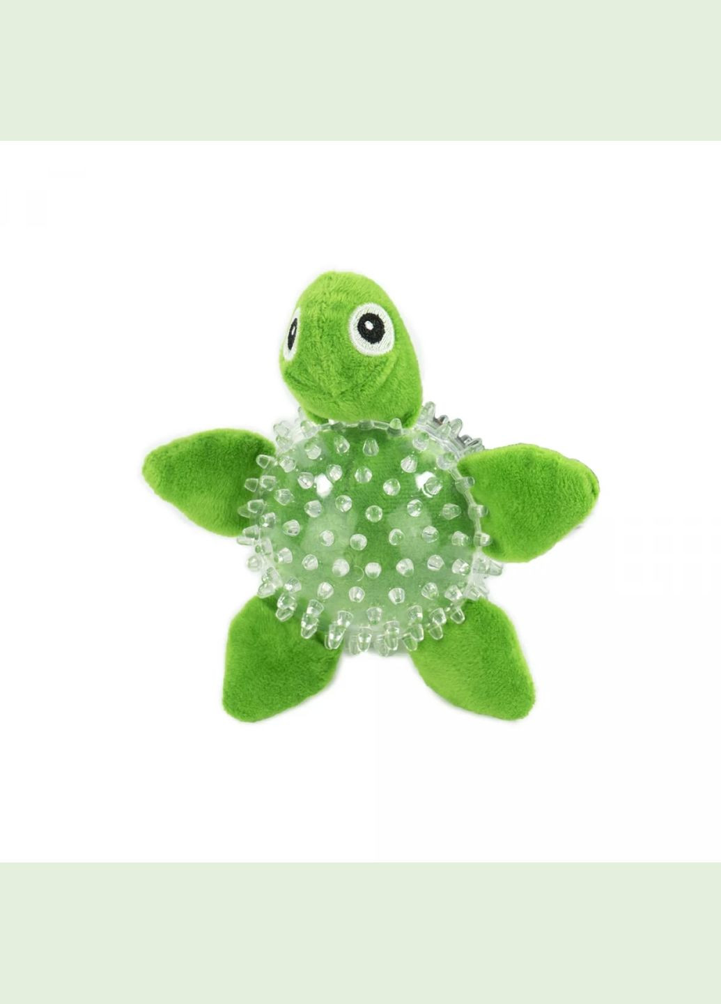Іграшка для собак м'яка Черепаха зелена, 9 см AnimAll (278308020)