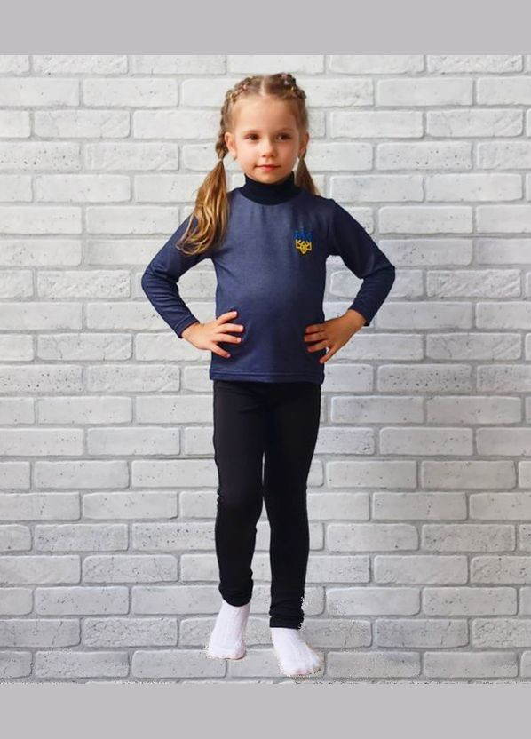Дитяча водолазка однотонна з тризубом No Brand (336960832)