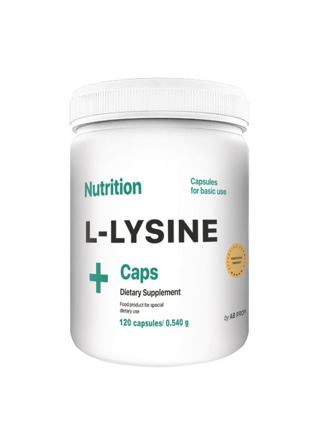 Амінокислота L-Lysine Caps, 120 капсул AB PRO (293341120)