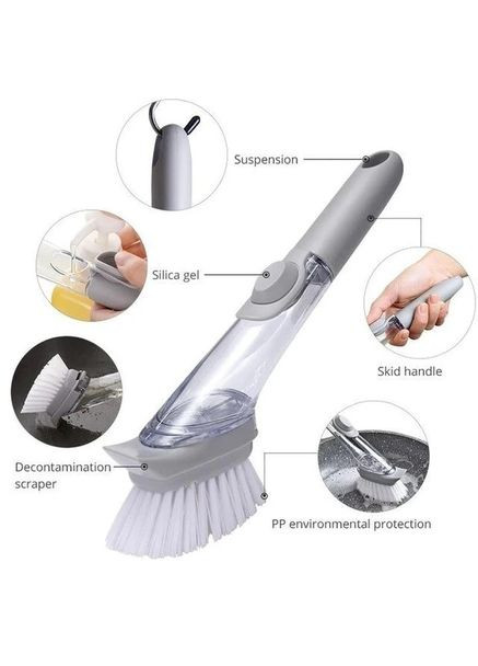 Многофункциональная щетка для мытья посуды DTMA с дозатором и насадками No Brand (334293522)