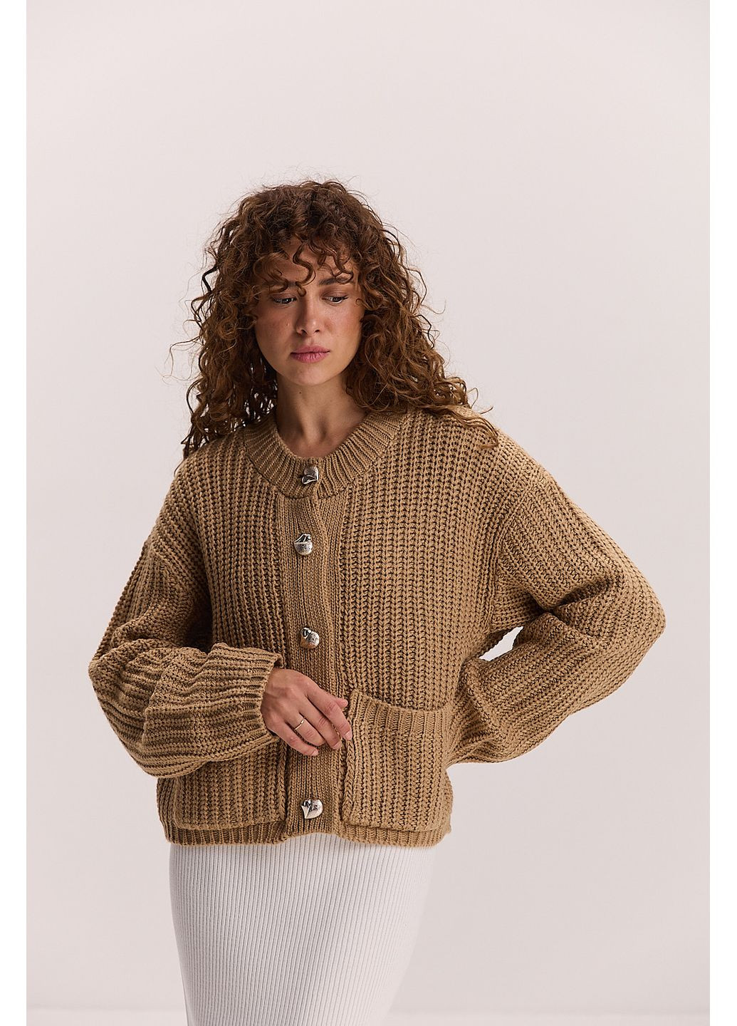 Темно-бежевый кардиган Arjen