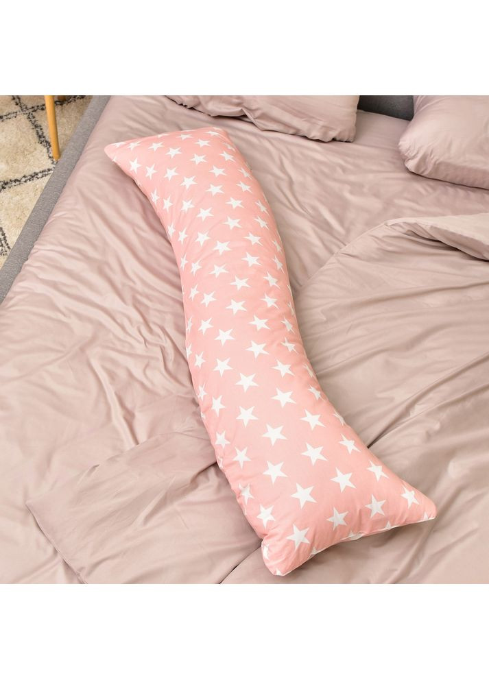 Наволочка для подушки S-Form 40х130 см з блискавкою бязь бавовна пудра натуральна тканина IDEIA (367726573)