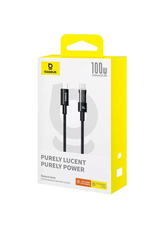 Кабель USB Type-C до USB Type-C / Провід шнур юсб тайп сі для швидкої зарядки та передачі даних 1м Baseus (360629463)