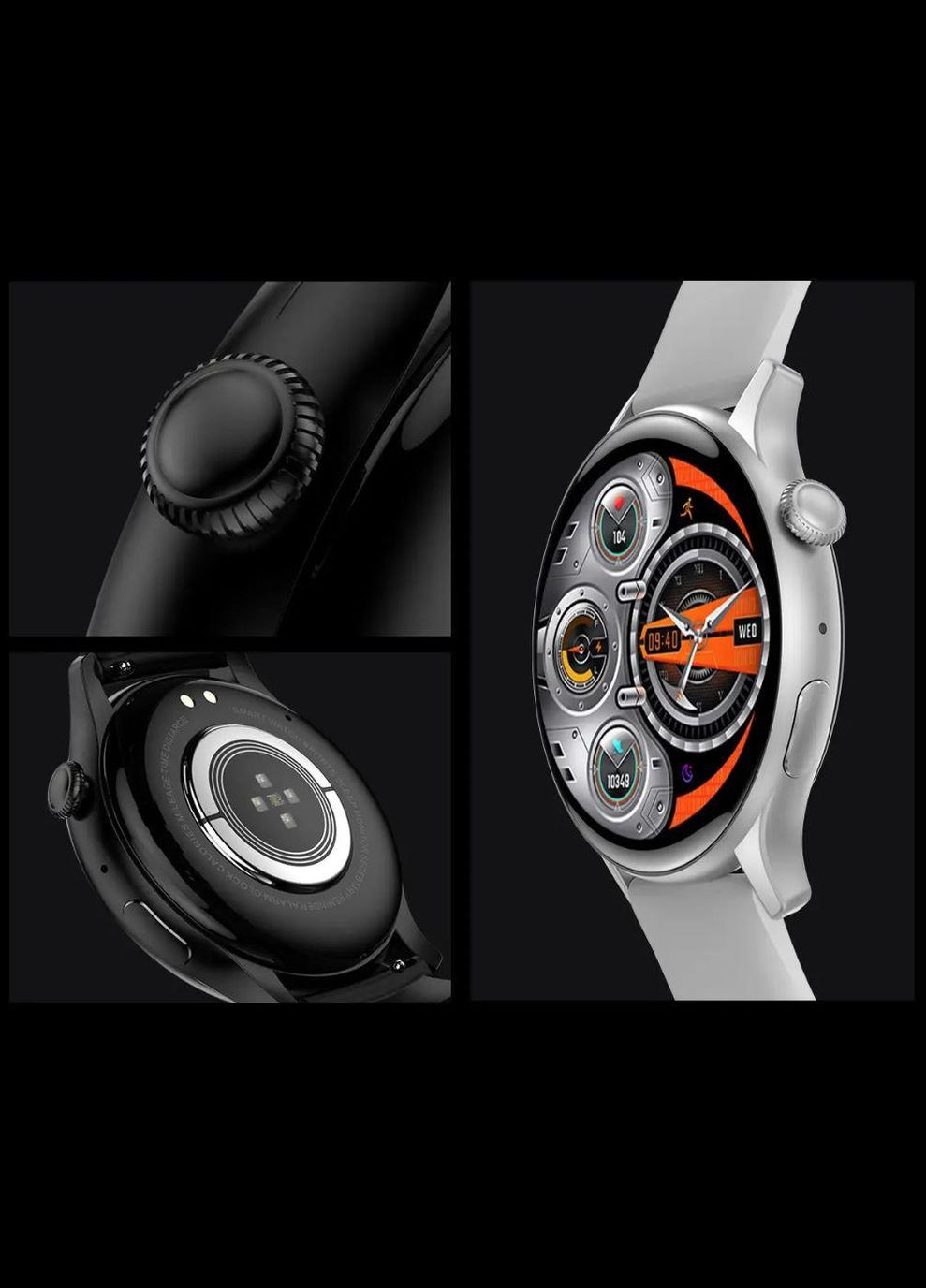 Умные часы Y10 Pro AMOLED Smart sports watch (с поддержкой звонков) черные Hoco (293345642)