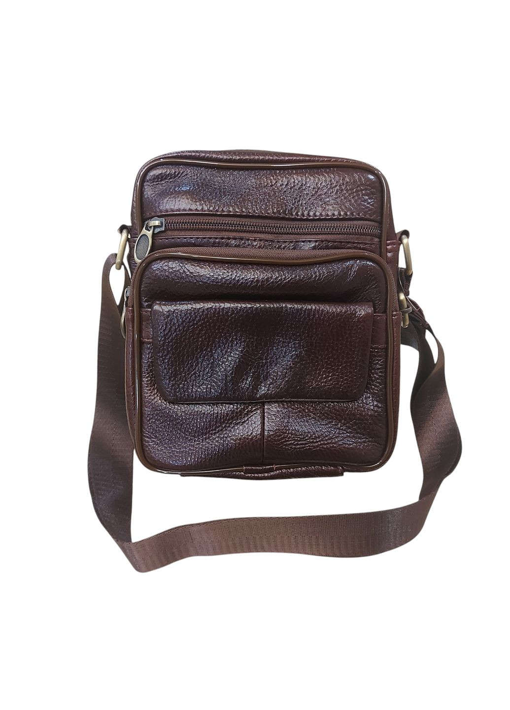 Сумка міська чоловіча BD772 коричнева Borsa Leather 772 (316472563)