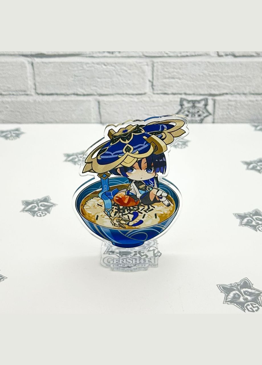 Акрилова колекційна фігурка Chibi Геншин Імпакт - Genshin Impact (Мандрівник Скарамуччі) 10 см No Brand (339619624)