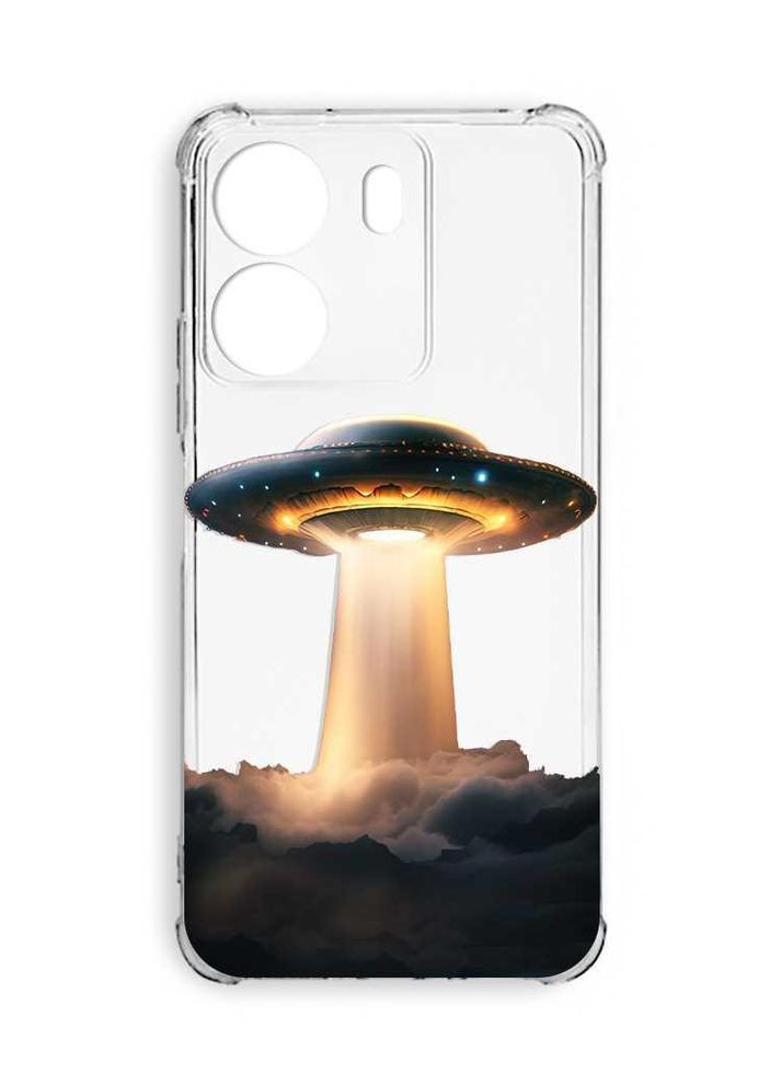 Чехол с утолщёнными углами на Xiaomi Redmi 13C:: Тарелка НЛО (принт 242) Creative (355399367)