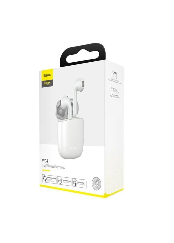 Беспроводные наушники Encok True Wireless Earphones W04 White (NGW04-02) Baseus Encok W04 (372681263)