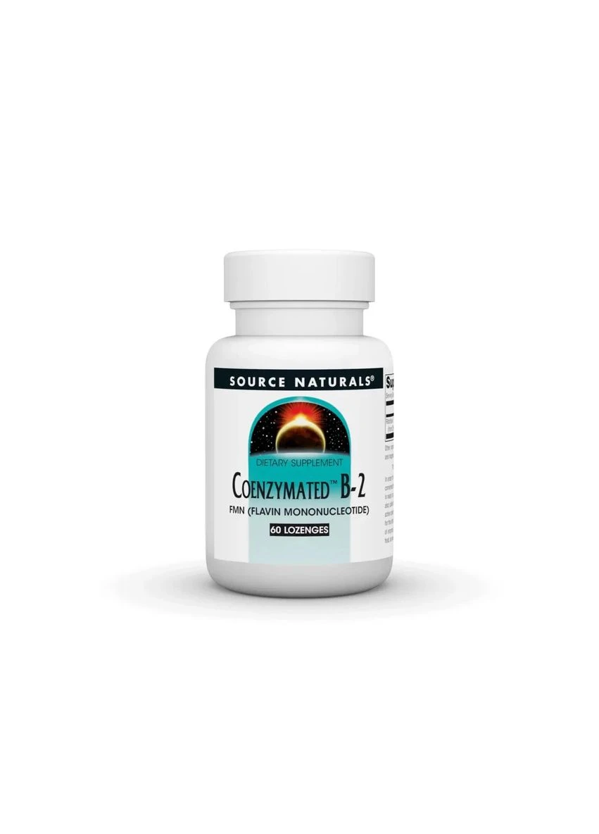 Коензимний вітамін В2 Coenzymated B-2 Peppermint М'ята 25 мг 60 льодяників Source Naturals (361115286)