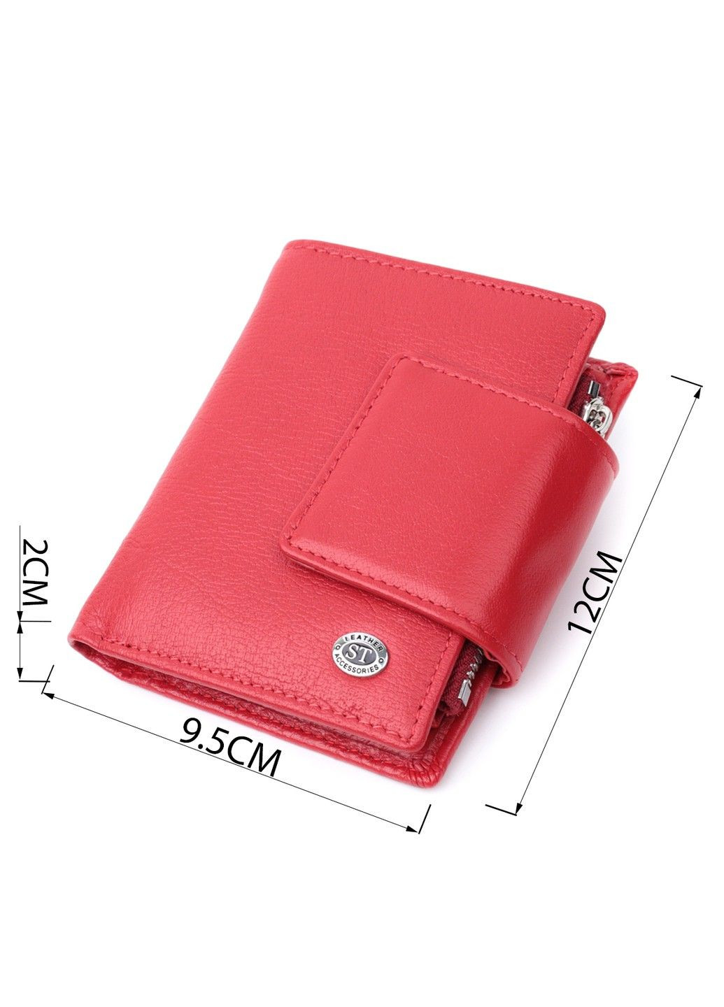 Женский кошелек вертикального формату из натуральной кожи 22704 Красный st leather (297993025)