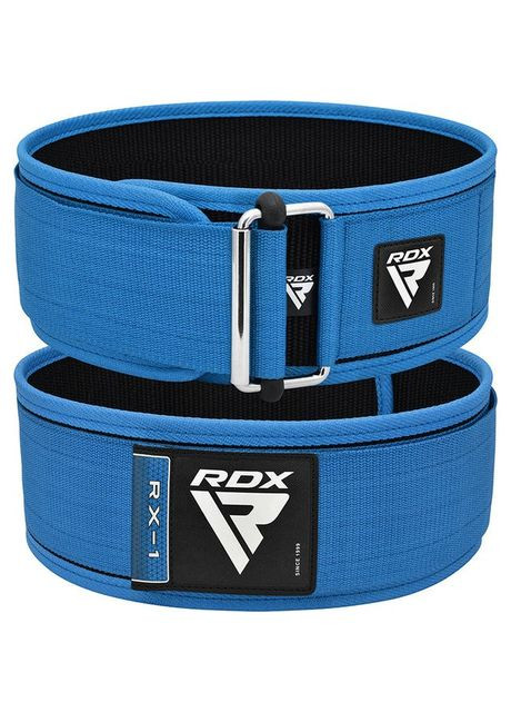 Пояс для важкої атлетики RX1 Weight Lifting Belt BLUE (A-018054) RDX (317755907)