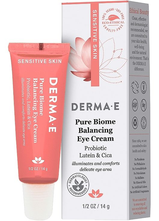 Збалансований крем навколо очей Pure Biome Balancing Eye Cream 14g (1326368-3417832) Derma E (368659232)