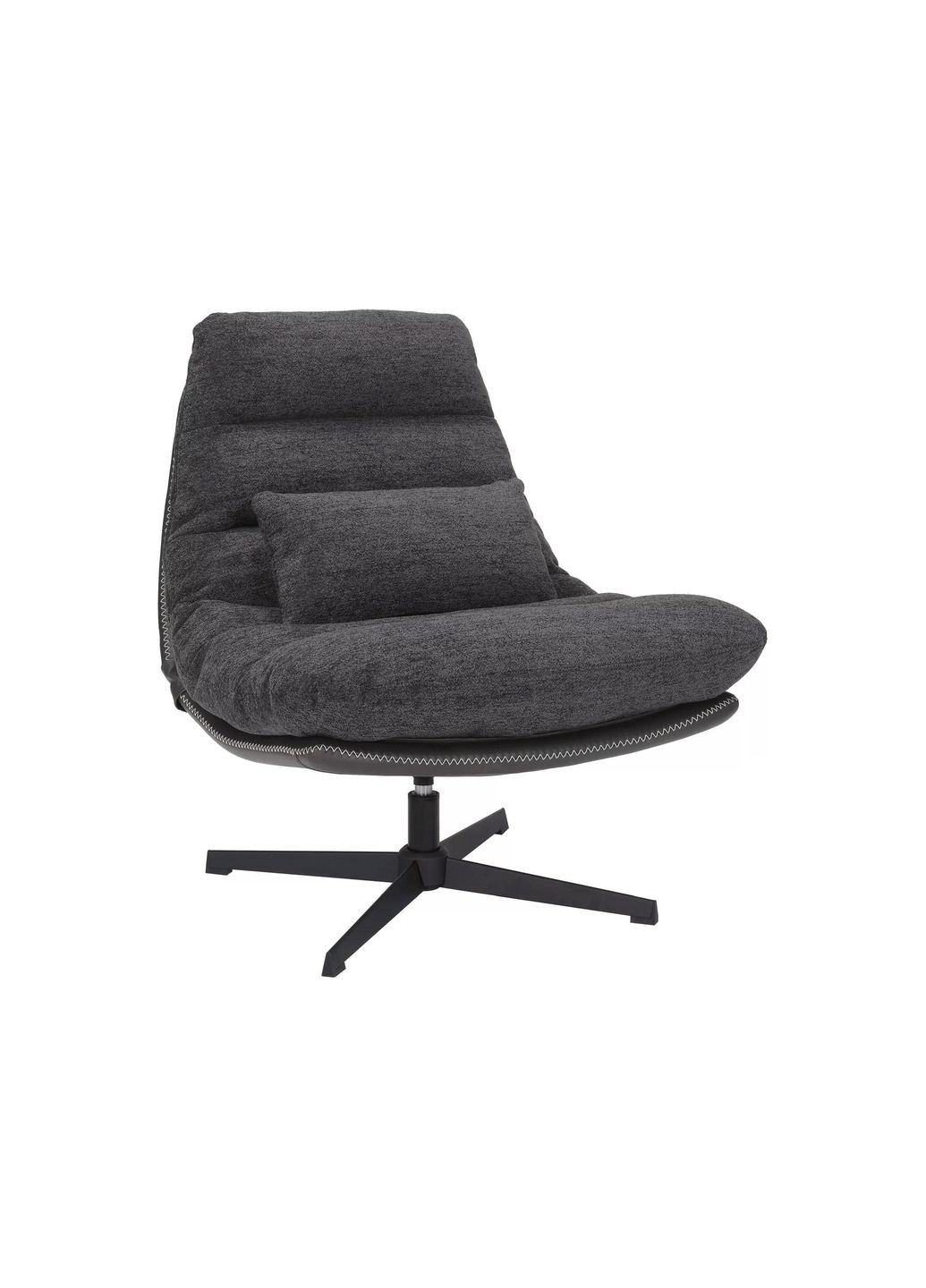 Крісло FELICIA RAVEN сірий 18 / шкіра синт. чорна Тк.244 FELICIARCSZ Signal (372178075)