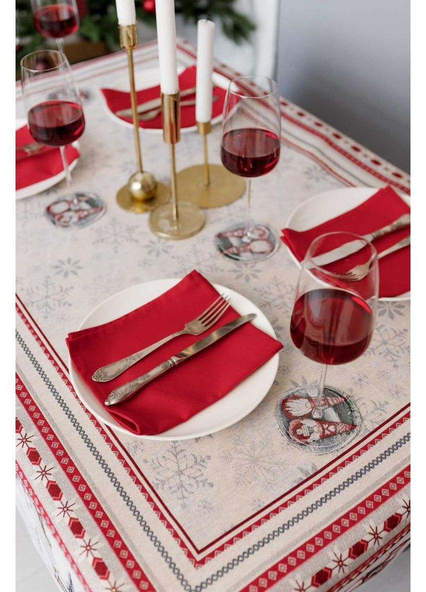 Скатертина гобеленова Snowfall 135х350 см Прованс (367261769)