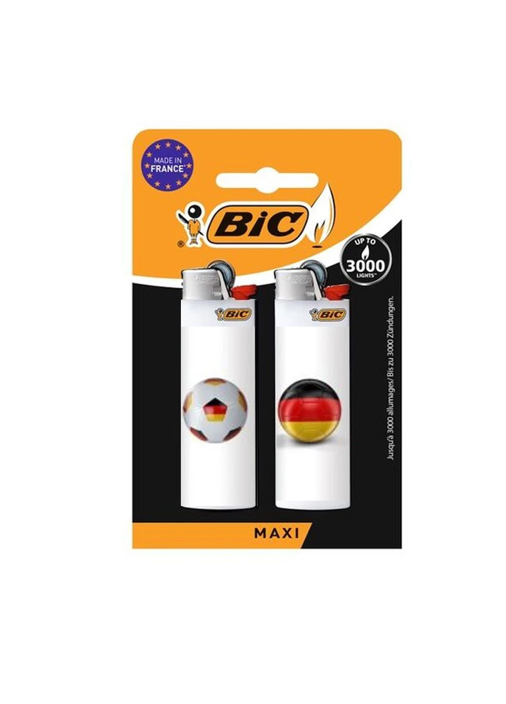 Набор карманных зажигалок (250136) Maxi J26 2 шт комбинированный Bic (363176529)