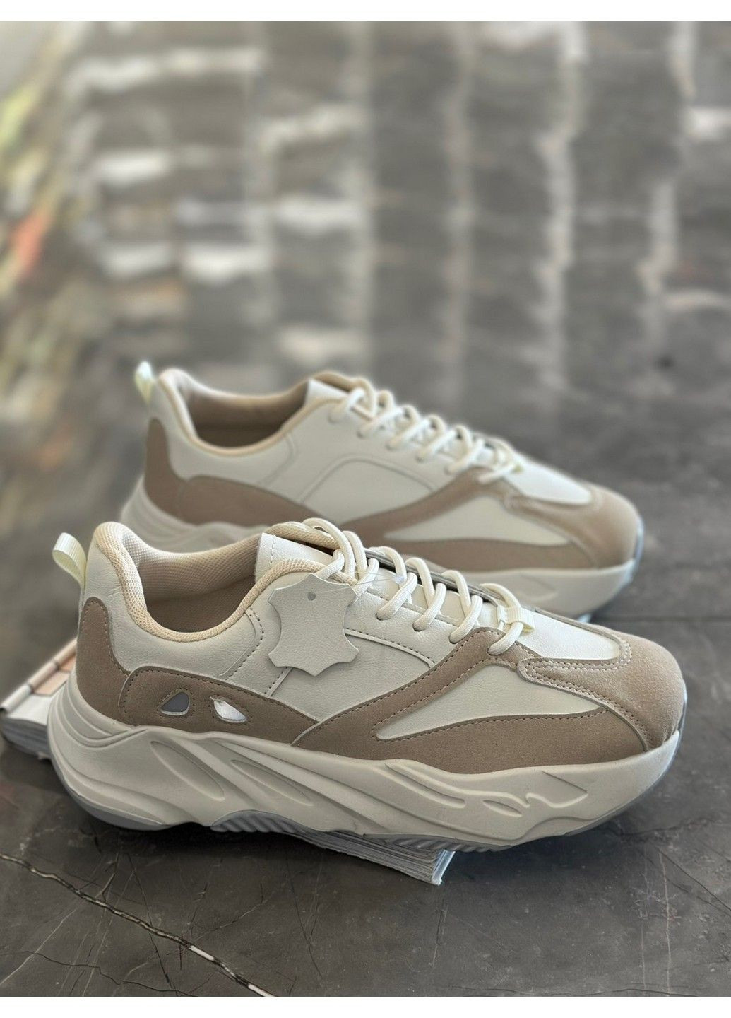 Шкіряні кросівки CP50-4 Stilli молочні всесезони (338537164)