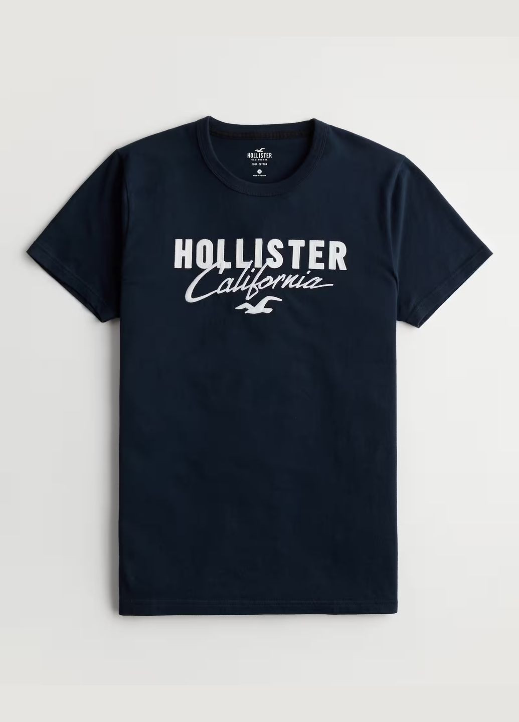 Темно-синяя футболка Hollister