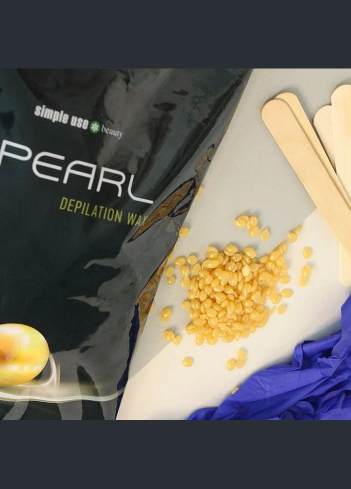 Воск для депиляции горячий, гранулы, полимерный Simple Use Королевский Золото The Rearl GOLD 800гр. Simple Use Beauty (317343080)