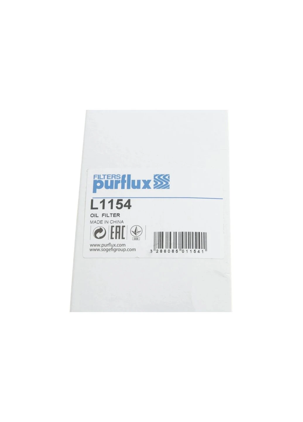 Фільтр масляний L1154 Purflux (360496333)