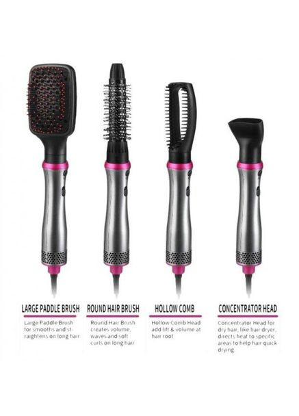 Фен-щетка-браш VGR V-408 4в1 стайлер для укладки накрутки и расчесывания волос Gemei (297331269)