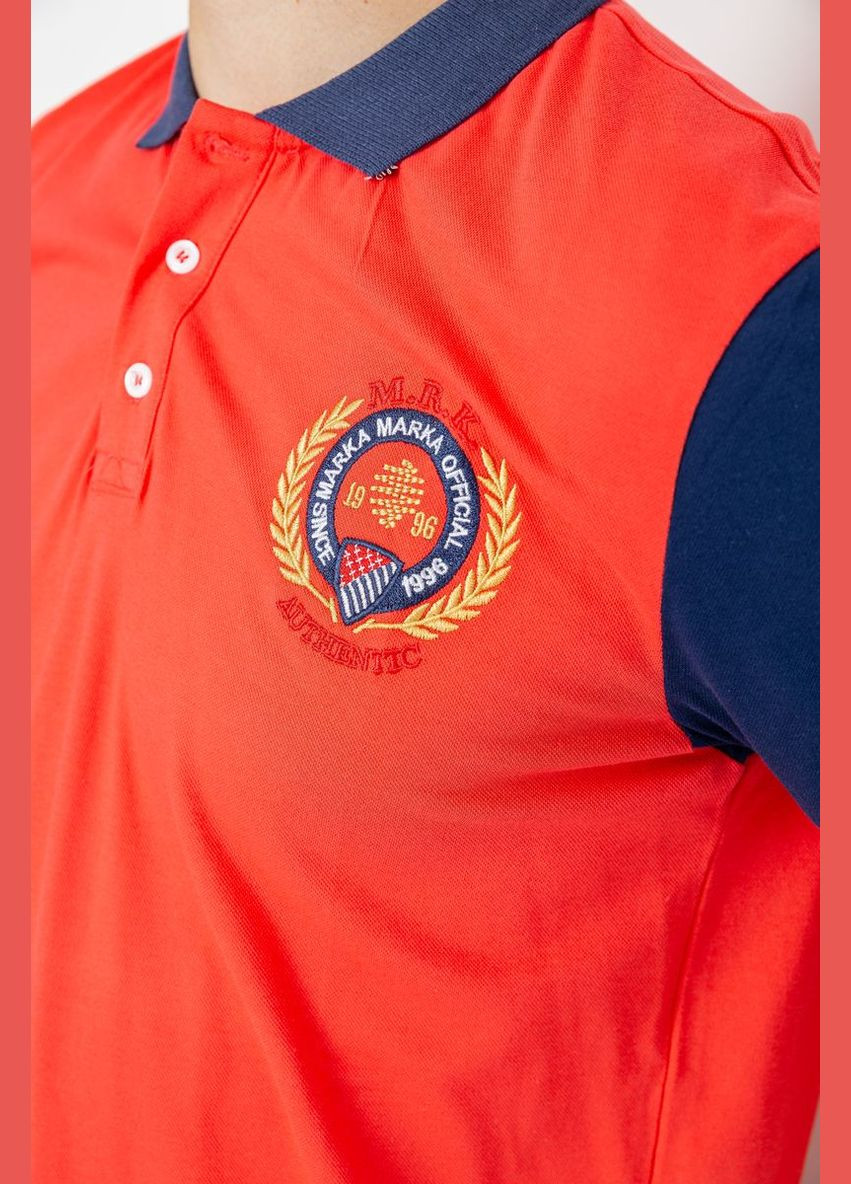 Коралова поло чоловіче рисунок 247r317 з коротким рукавом Ager