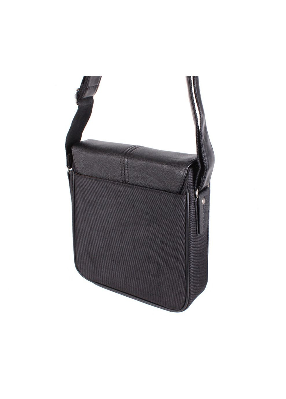Мужская сумка из кожзама 302506 черная No Brand (370848445)