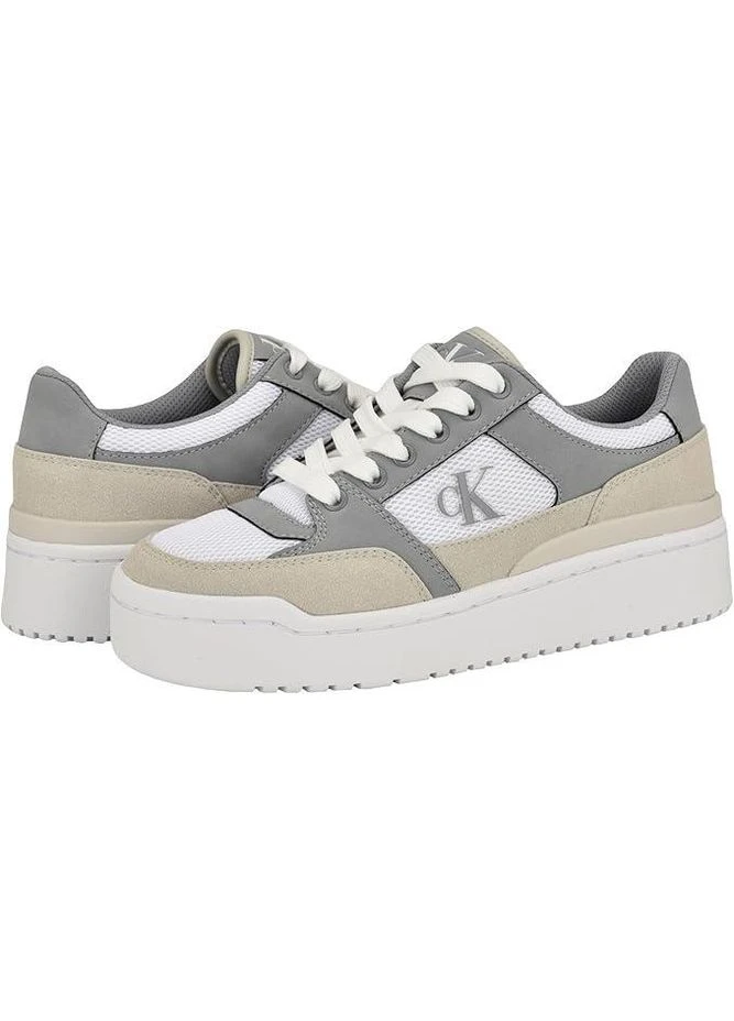 Женские кроссовки Jeans Alondra Platform Sneaker Calvin Klein бежевые всесезоны (382746854)