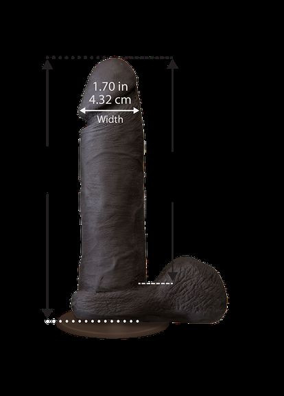 Фаллоимитатор The Realistic Cock 6 inch Black - ULTRASKYN, Vac-U-Lock, диаметр 4,3 см Doc Johnson (335394387)