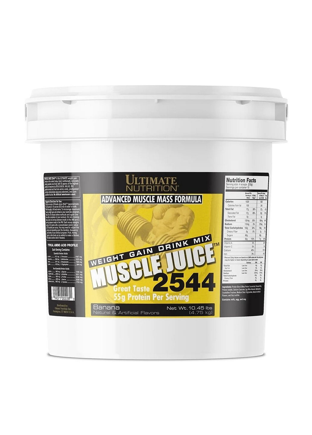 Гейнер Muscle Juice 2544, 4.75 кг Банан Ultimate Nutrition (293341792)