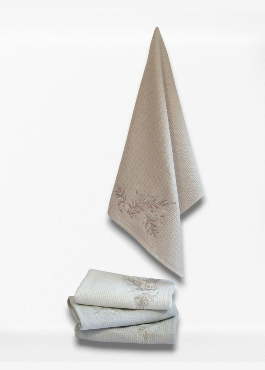 Набор полотенец с вышивкой 50х90 см Milan Feathers Pupilla комбинированный