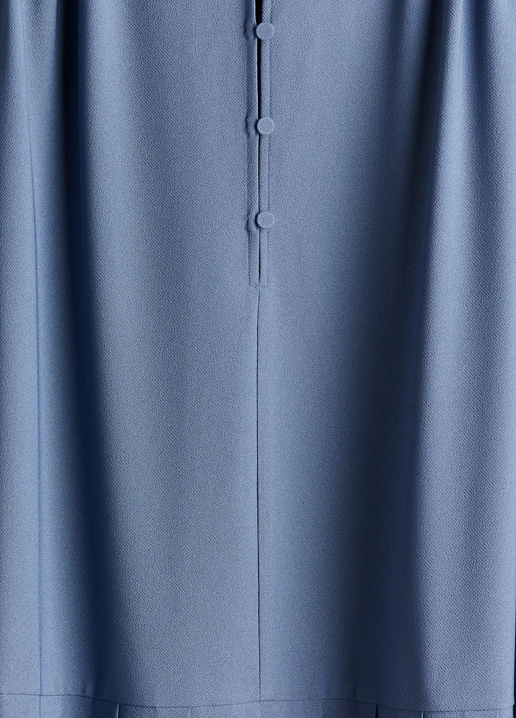 Блакитна сукня H&M однотонна