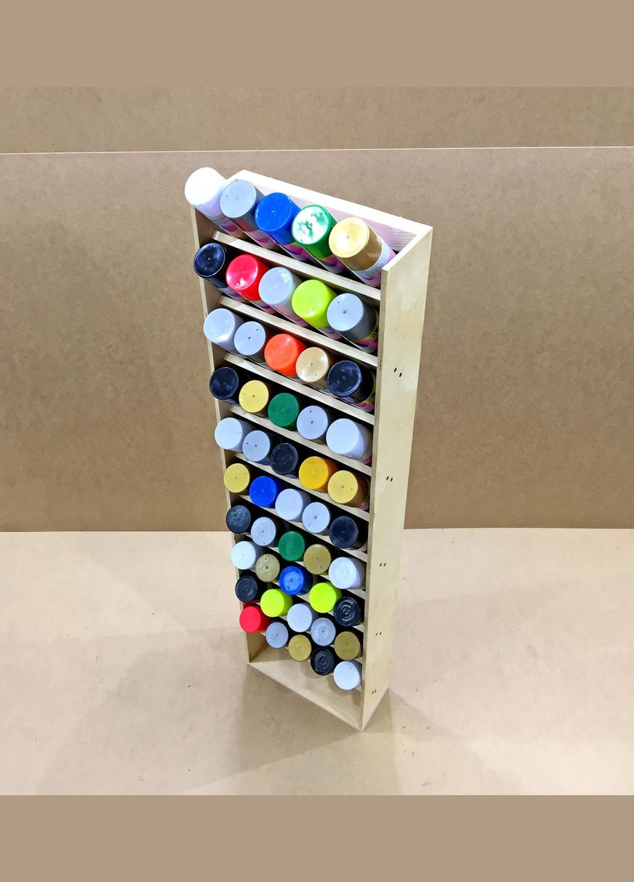 Органайзер для аэрозольных красок из дерева Фалькон бланже (АРК-000201) No Brand (328908968)