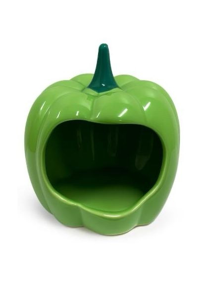 Купалка \ миска керамічна для хом'яків ручної роботи гарбуз Г:7 см х Ш:9 см х В:11 см Mazceramics (362702233)