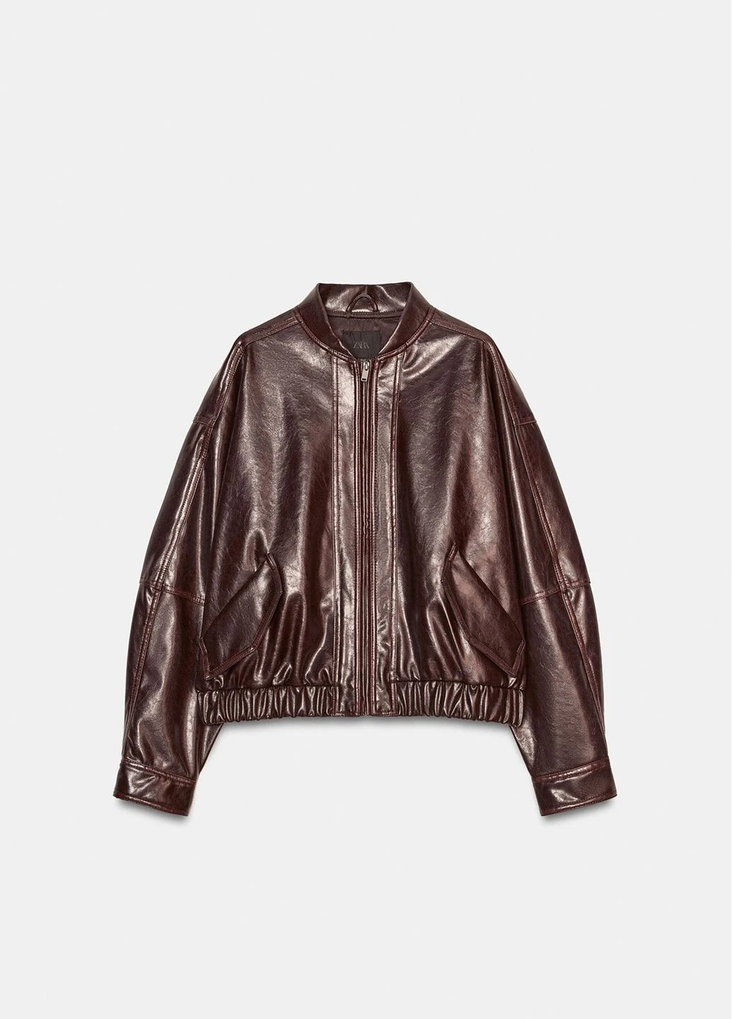 Коричневая демисезонная куртка Zara