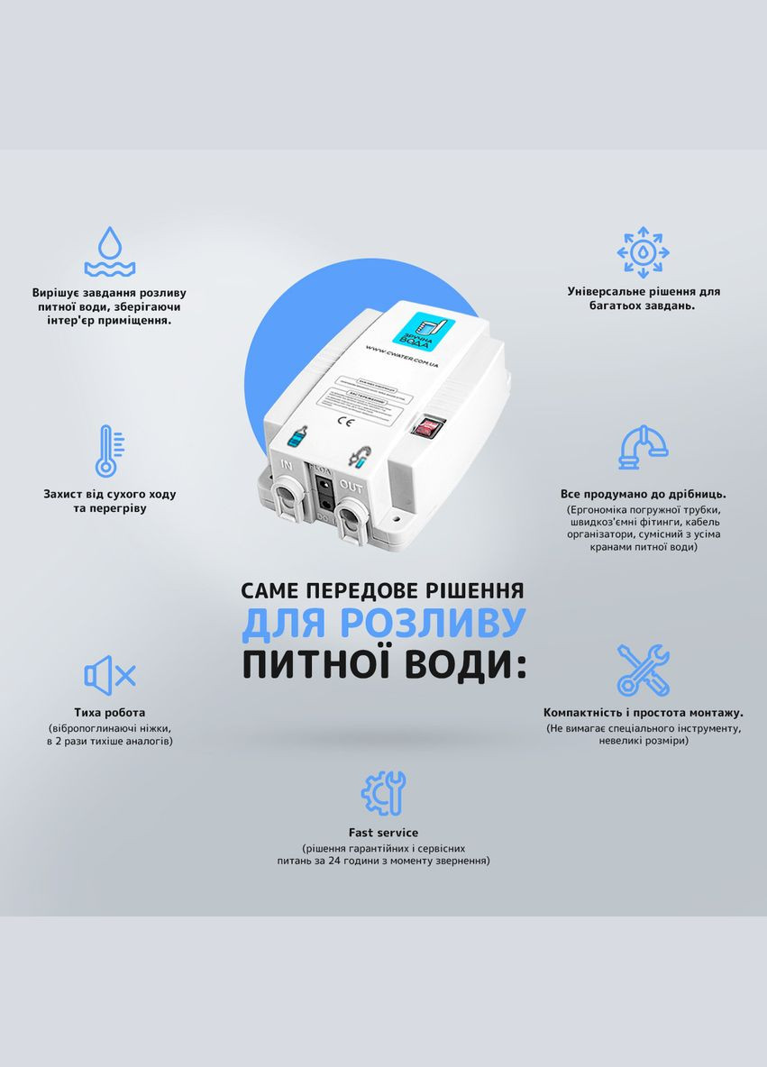 Электрический насос для бутилированной воды без смесителя SBT group CW-08 (CW-123446) No Brand (347590360)