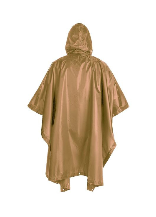Дождевик Пончо Унисекс Ripstop 144 см x 223 см Койот (08524R) MFH (348117063)