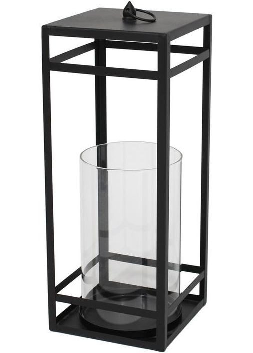 Подсвечник металлический Ravenna черный 48см для свечи с колбой декор для интерьера Bona (368977771)