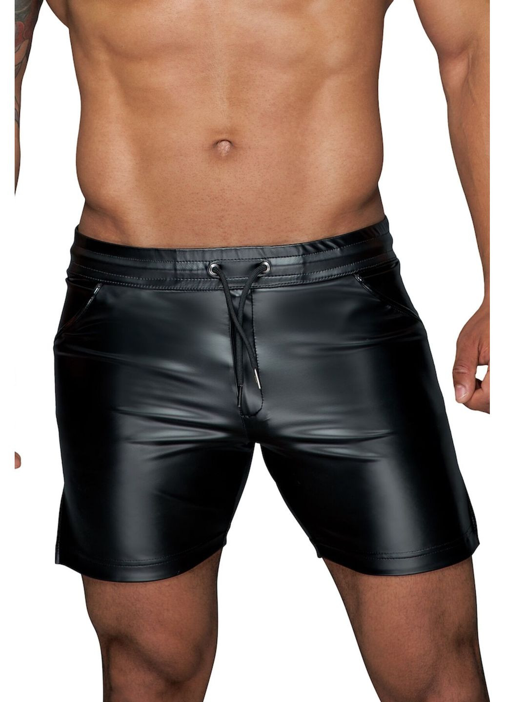 Чоловічі шорти H061 Powerwetlook shorts Noir Handmade (297393963)