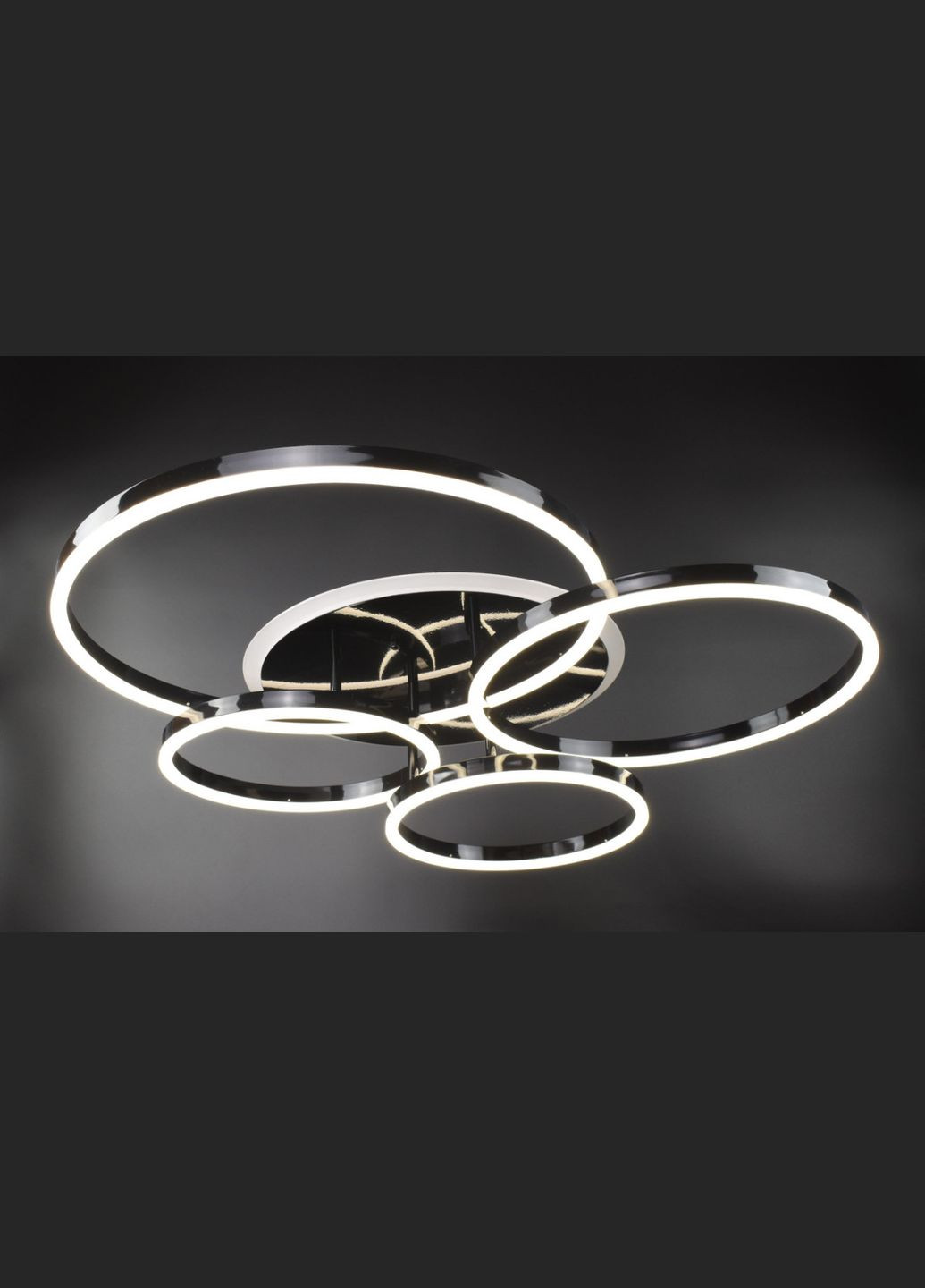 Люстра світлодіодна стельова LED світильник для квартири на стелю лед з пультом 26149 Чорний 12х69х79 см. Sunnysky (372185244)